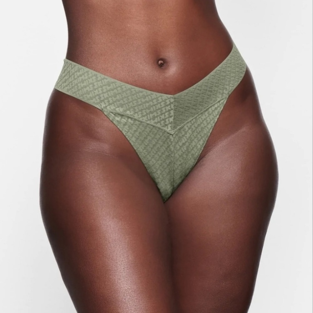 (A8) SKIMS Logo Mesh Cheeky Bikini Panties, Size 4X, NWT